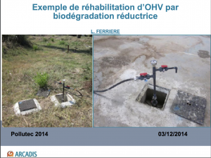 Exemple de réhabilitation d'OHV par biodégradation réductrice