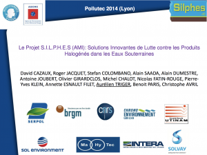 Le projet S.I.L.P.H.E.S. (AMI) - Solutions Innovantes de Lutte contre les Produits Halogénés dans les Eaux Souterraines - REMEA - 2014