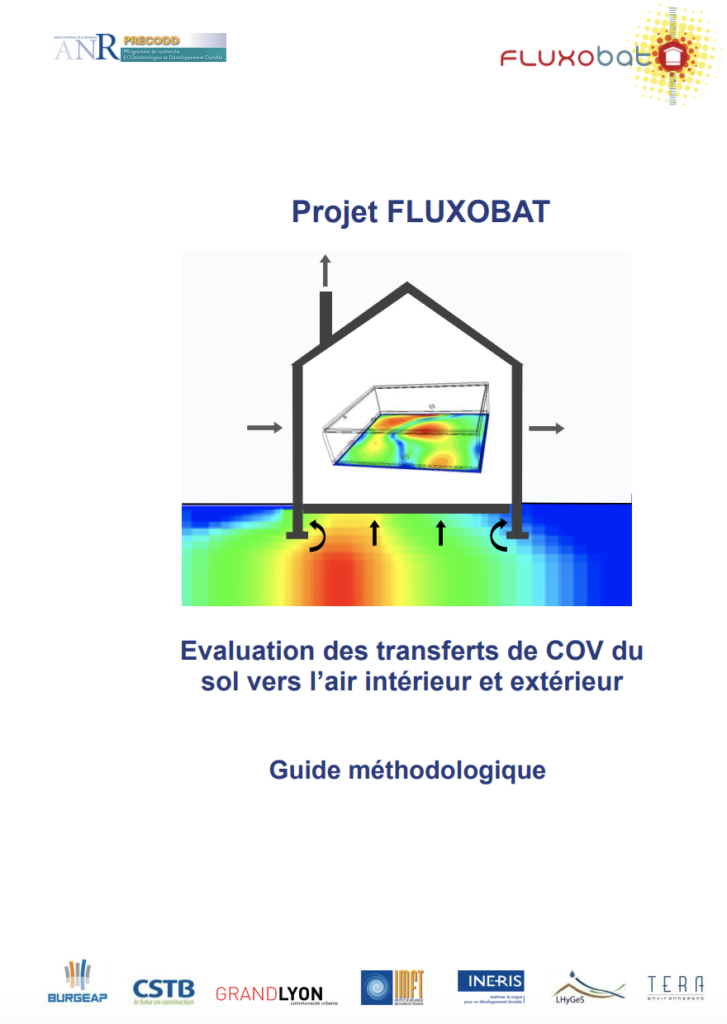 Evaluation des transferts de COV du sol vers lair interieur et exterieur ADEME