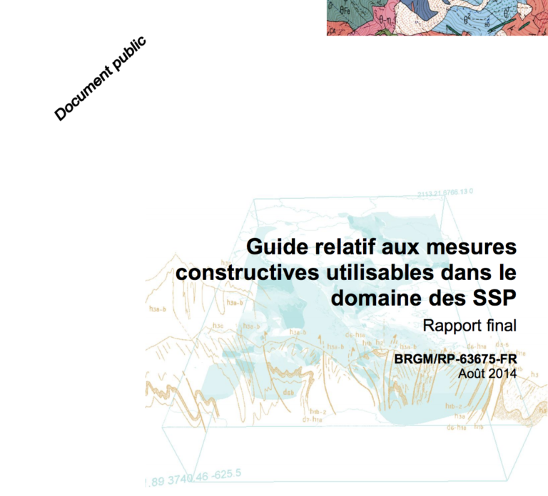 Guide relatif aux mesures constructives utilisables dans le domaine des SSP BRGM